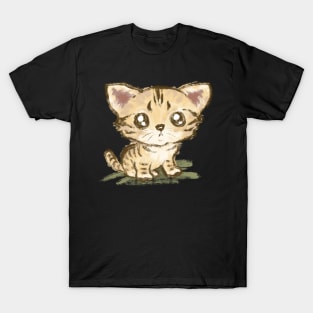 Kitten with lurid eyes T-Shirt